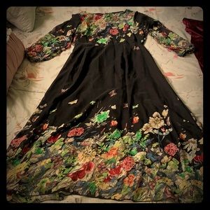 Floral long sleeve dress